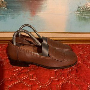 Etienne Aigner Leather Brown Slip On Shoes Women’s Size 7.5 Low Heel